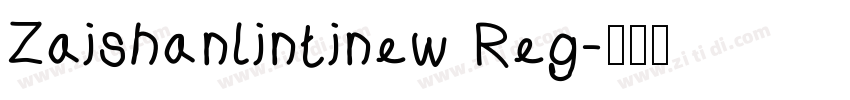 Zaishanlintinew Reg字体转换